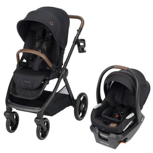 Essential Black - Maxi-Cosi Oxford Stroller & Mico Luxe+ Travel System