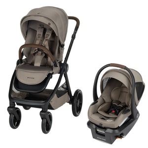 Twillic Truffle - Maxi-Cosi Oxford Stroller & Mico Luxe+ Travel System