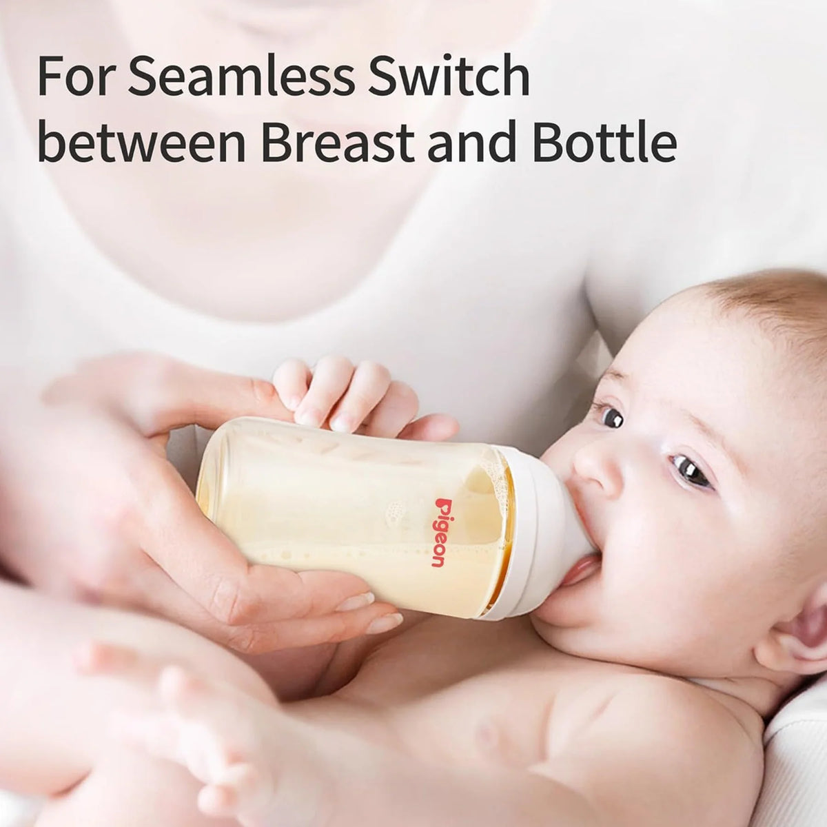 Seamless Switch - Pigeon PPSU Bottle - 8oz with M/3M+ Nipple/Stage 3
