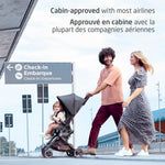 Maxi-Cosi Lara Ultracompact Travel Stroller - Essential Black Cabin-Approved for Air Travel