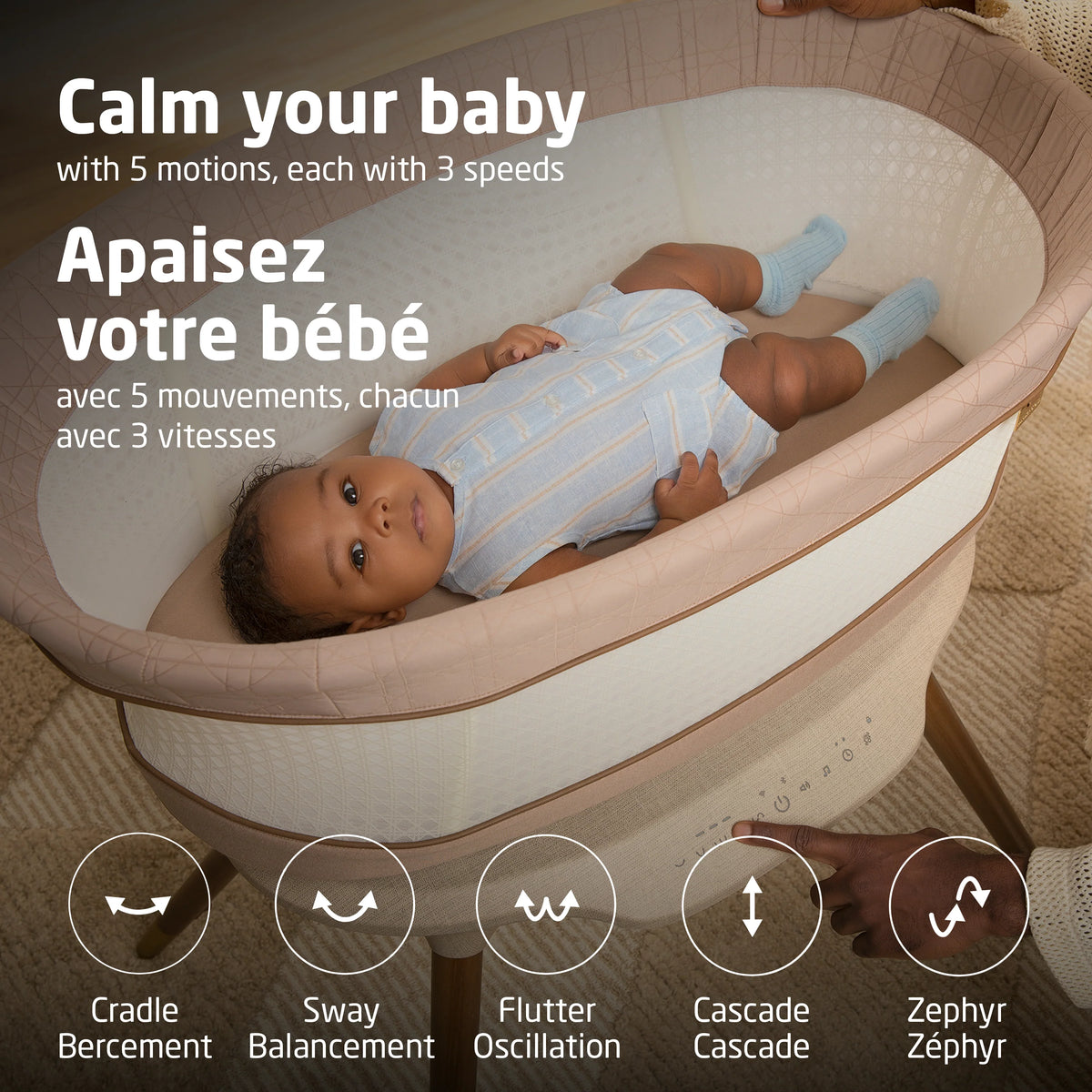 Maxi-Cosi Starling Smart Bassinet - 5 Motions