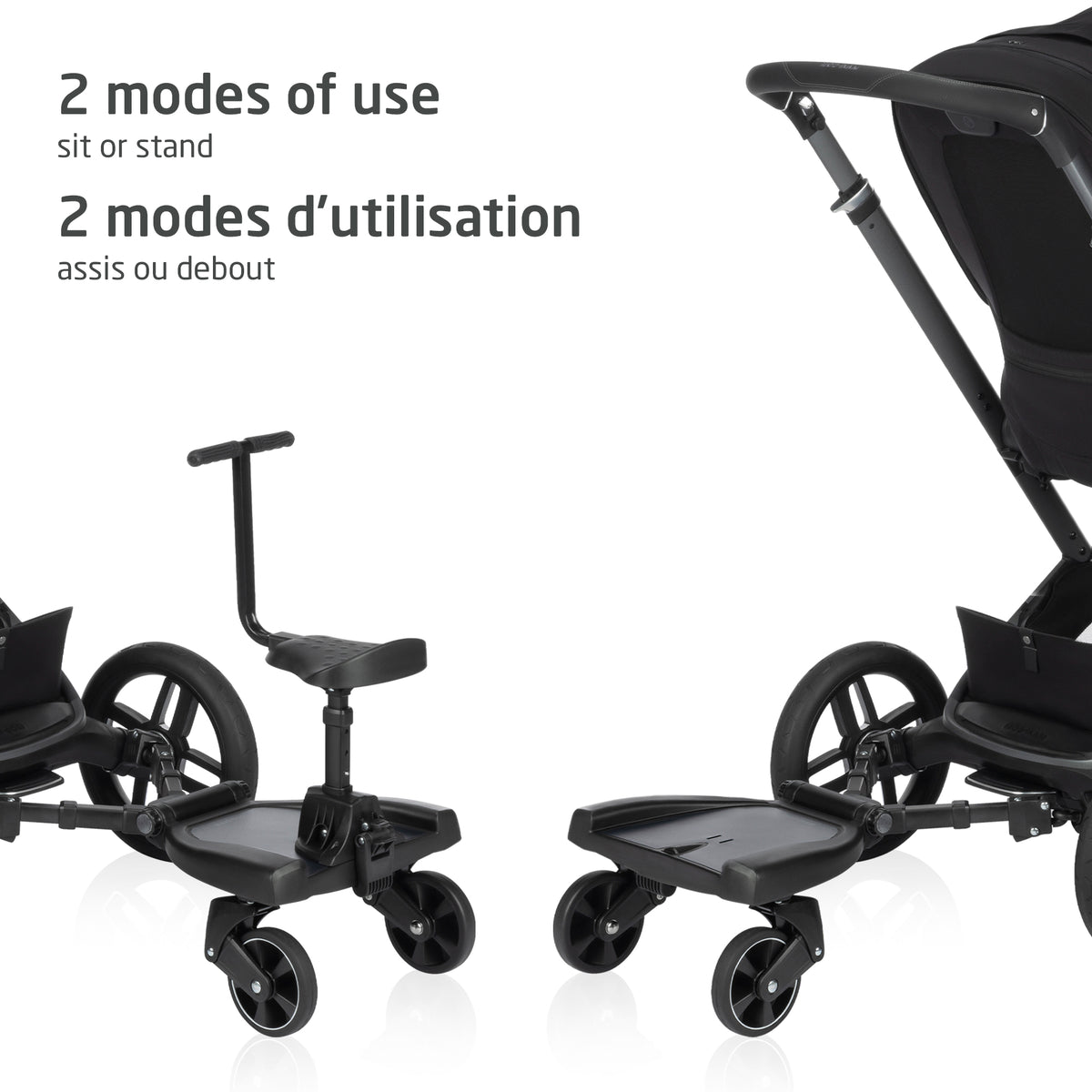 Maxi-Cosi Hop-On Toddler Stroller Board - 2 Modes of Use