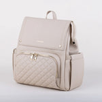 Enya Mond Luna Diaper Bag Backpack - Isabelline Angle