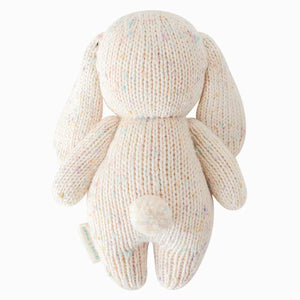 cuddle + kind Hand-Knit Baby Animal - Confetti Bunny Back View