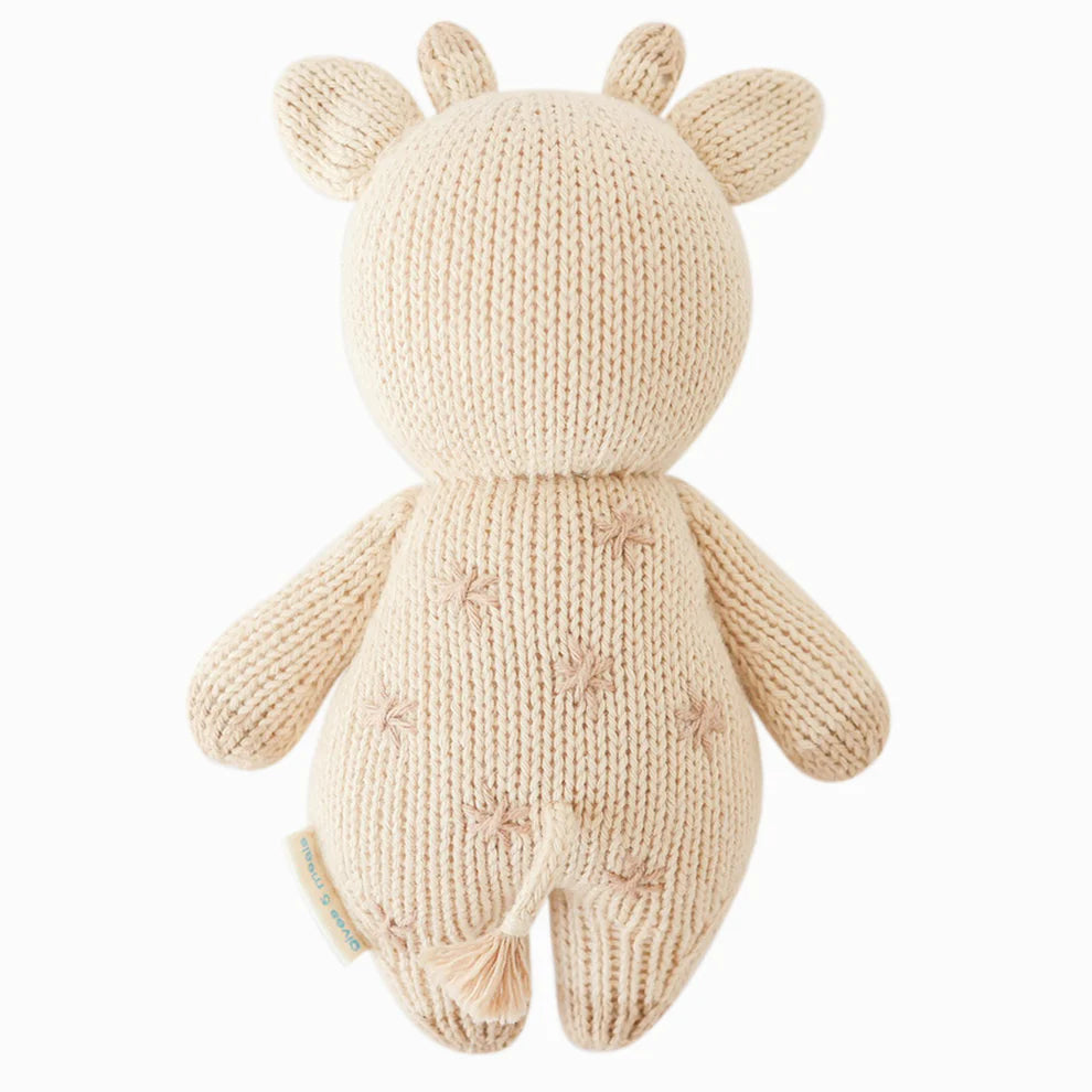cuddle + kind Hand-Knit Baby Animal - Giraffe Back View
