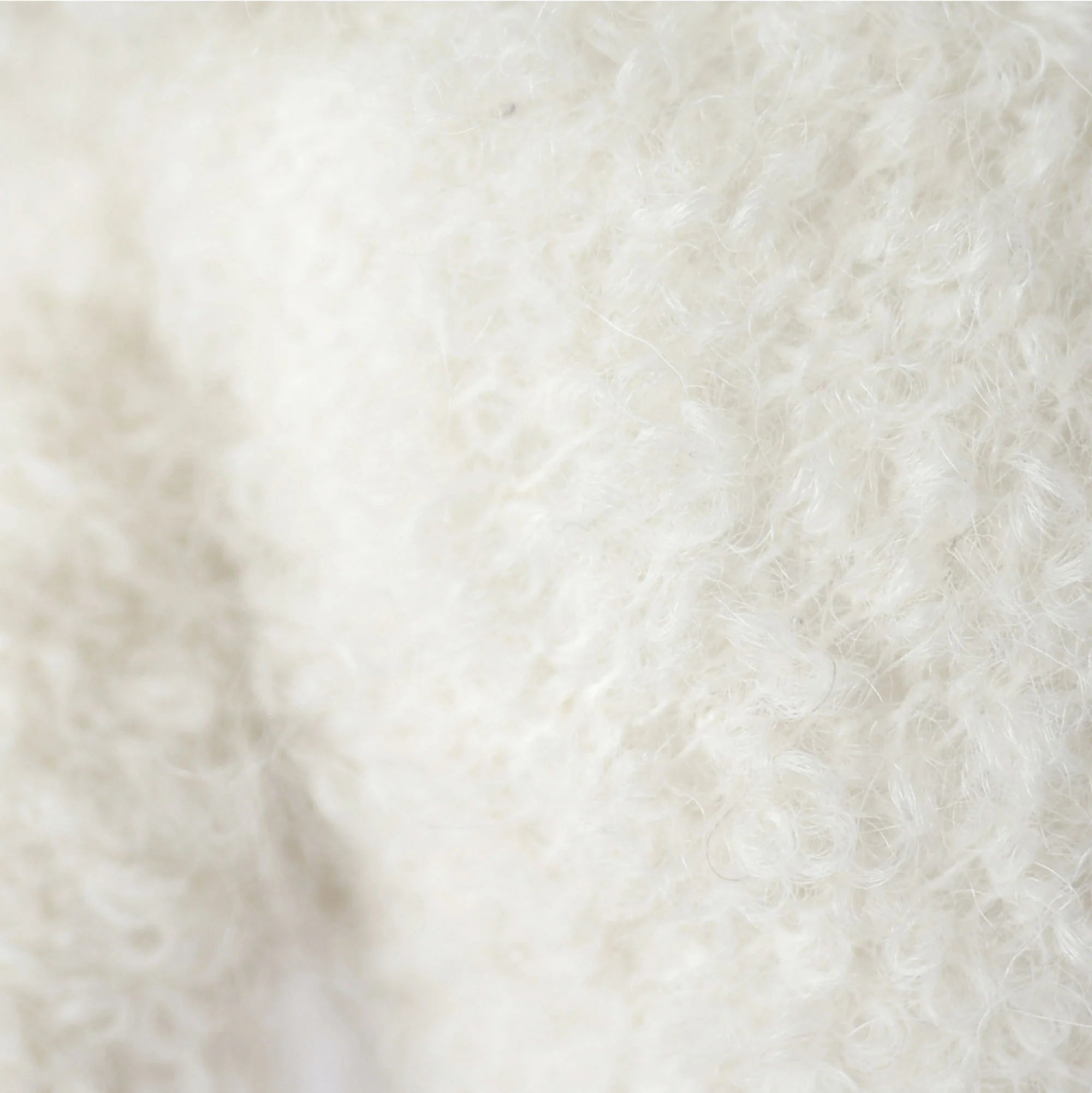 cuddle + kind Hand-Knit Baby Animal - Boucle Bear Ivory Fabric Detail