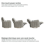 Maxi-Cosi Dorian Swivel Glider & Power Recliner - Crew Ash One Touch Power Recline