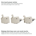 Maxi-Cosi Isla Cloud Swivel Glider & Power Recliner - Vanilla One Touch Power Recline