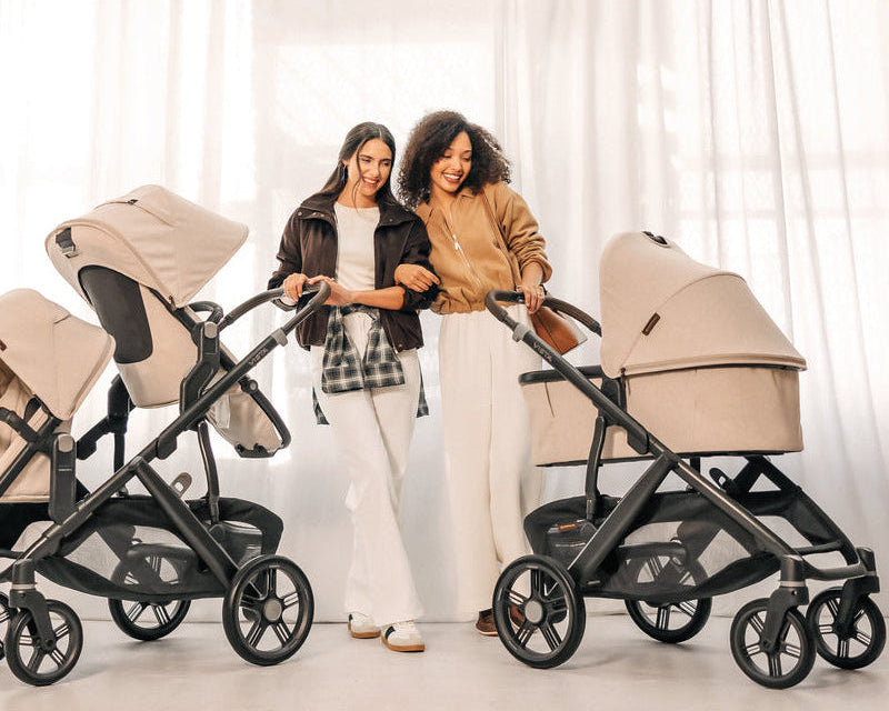 UPPAbaby Bassinet V3 - Ada (Sandstone Melange | Carbon Frame) Lifestyle 5