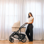 UPPAbaby Bassinet V3 - Ada (Sandstone Melange | Carbon Frame) Lifestyle 6