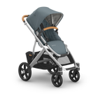 UPPAbaby Vista V3 Stroller - Callum (Stone Blue/Silver Frame/Sand Leather)