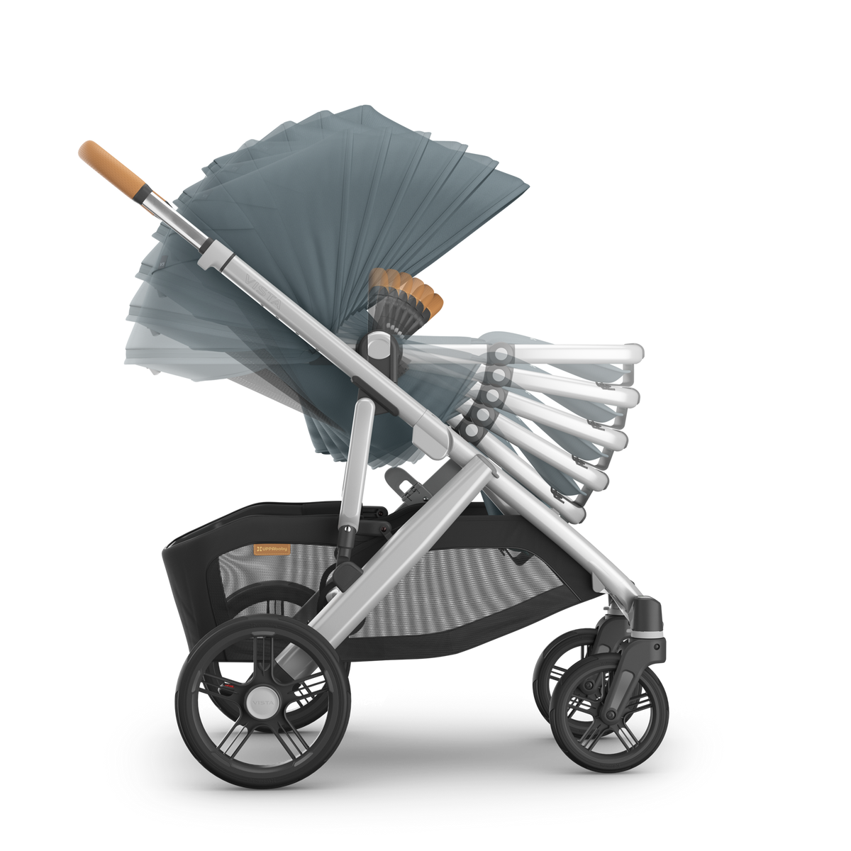 Callum UPPAbaby V3 - Adjustable Handle and Canopy View