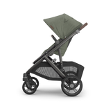 UPPAbaby Cruz V3 Stroller - Evelyn (Meadow Green/Graphite Frame/Chestnut Leather) - Side View