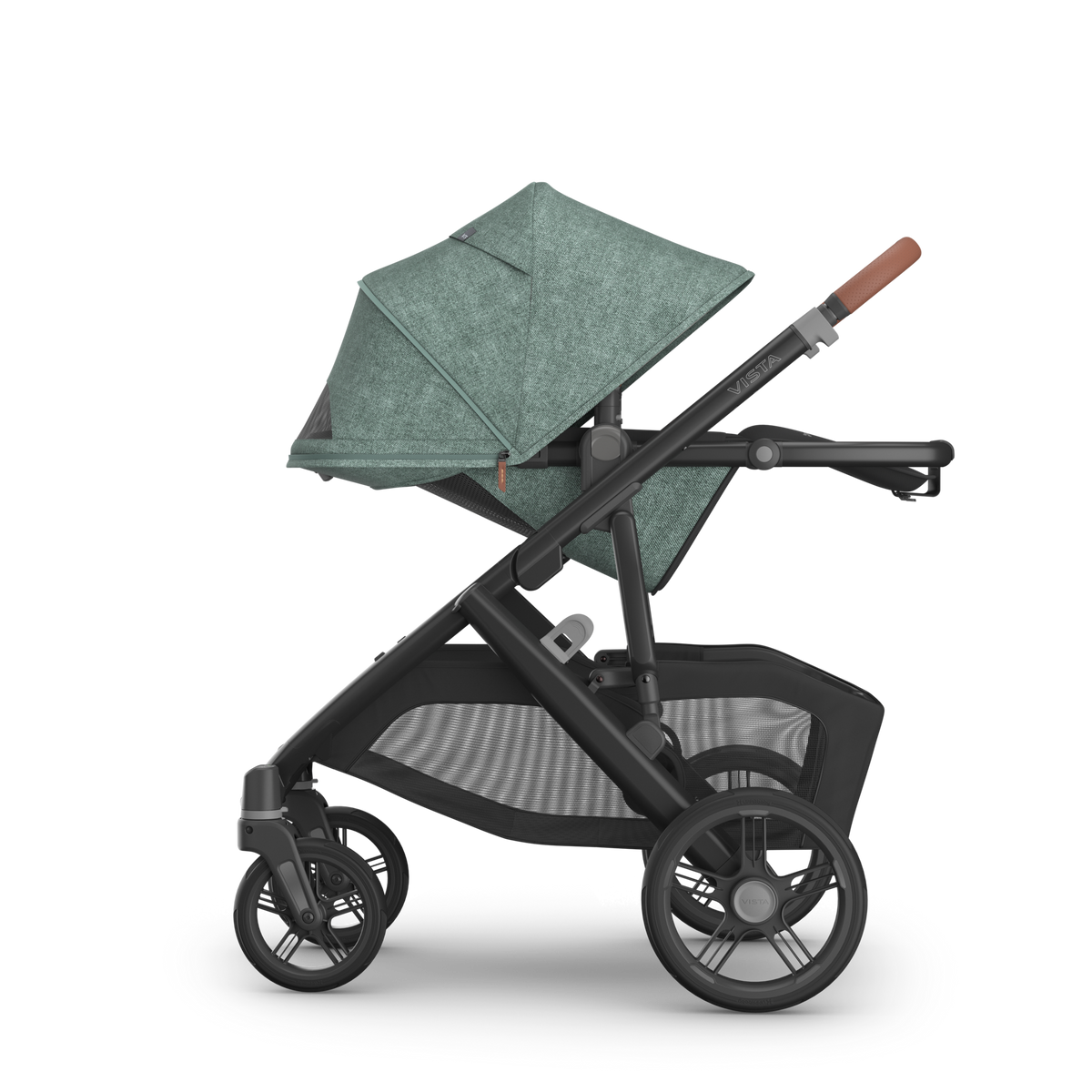 Gwen UPPAbaby Vista V3 Stroller - Parent Facing Reclined View
