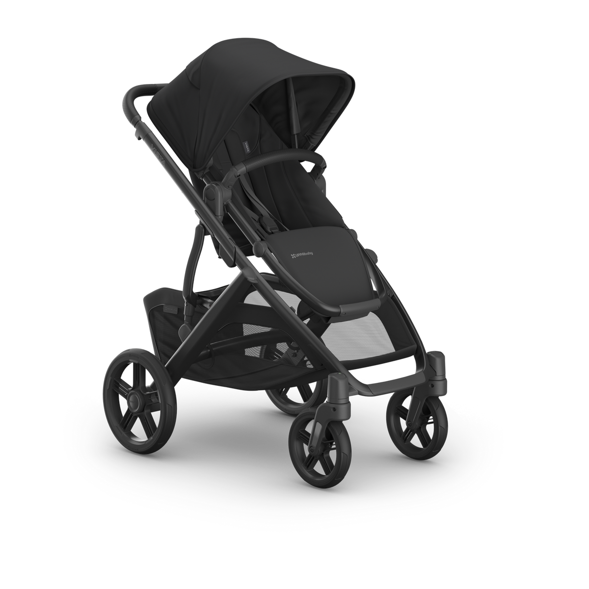 UPPAbaby Vista V3 Stroller - Jake (Charcoal/Carbon Frame/Black Leather)