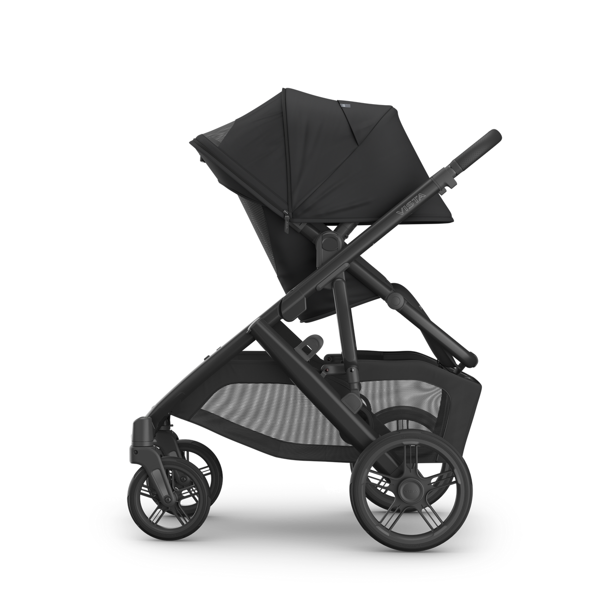 Jake UPPAbaby Vista V3 Stroller - Side View Including Sunshade