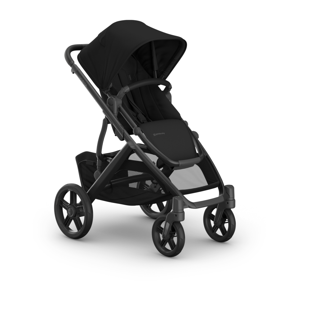 UPPAbaby Vista V3 Stroller - James (Black | Carbon Frame | Black Leather)