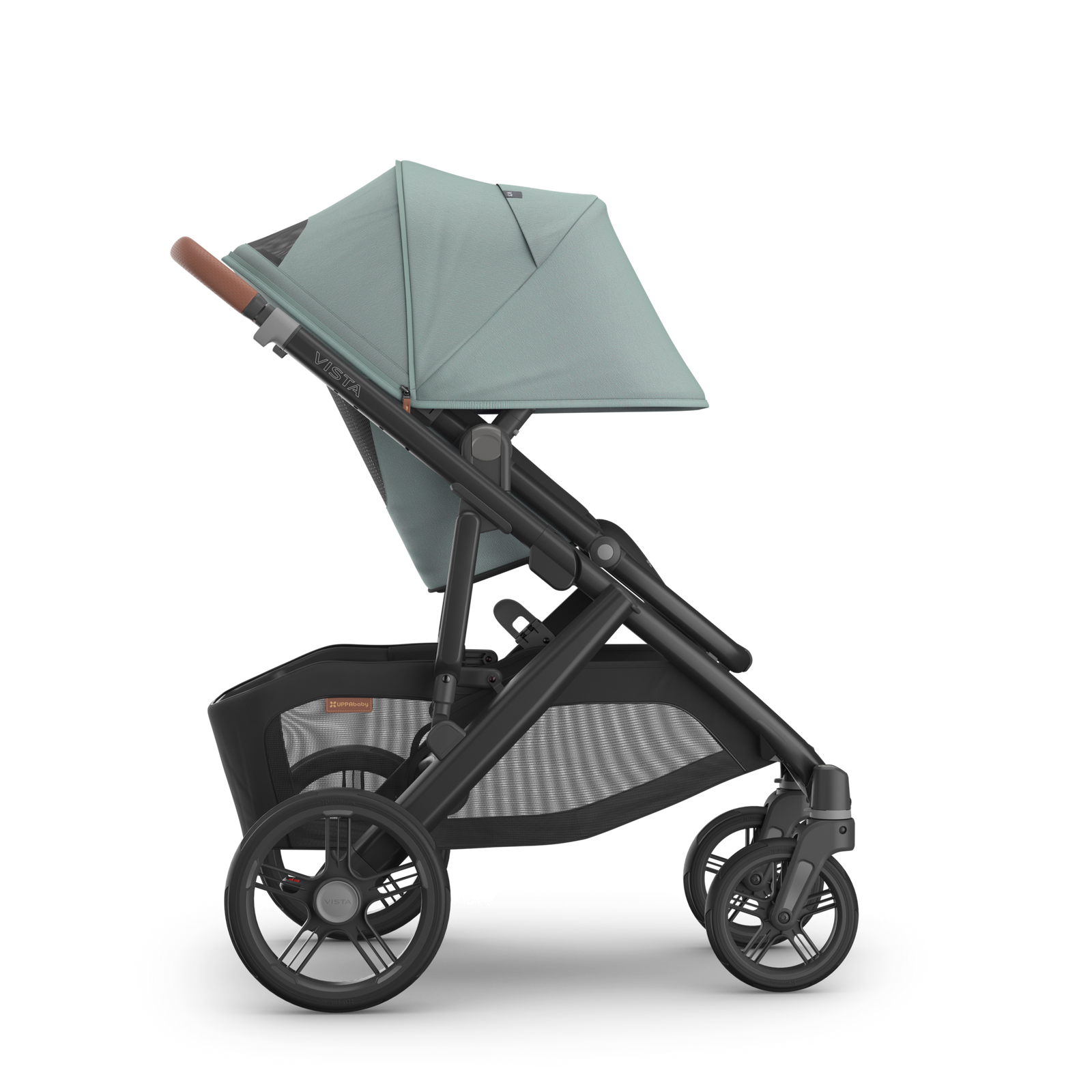 UPPAbaby Vista V3 Stroller - Kenzi (Mystic Aqua/Carbon Frame/Saddle Leather)