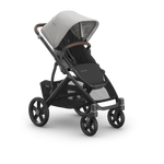 UPPAbaby Vista V3 Stroller - Savannah (Pearl Grey Jacquard/Carbon Frame/Chestnut Leather)