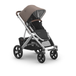 UPPAbaby Vista V3 Stroller - Theo (Dark Taupe/Silver Frame/Chestnut Leather)