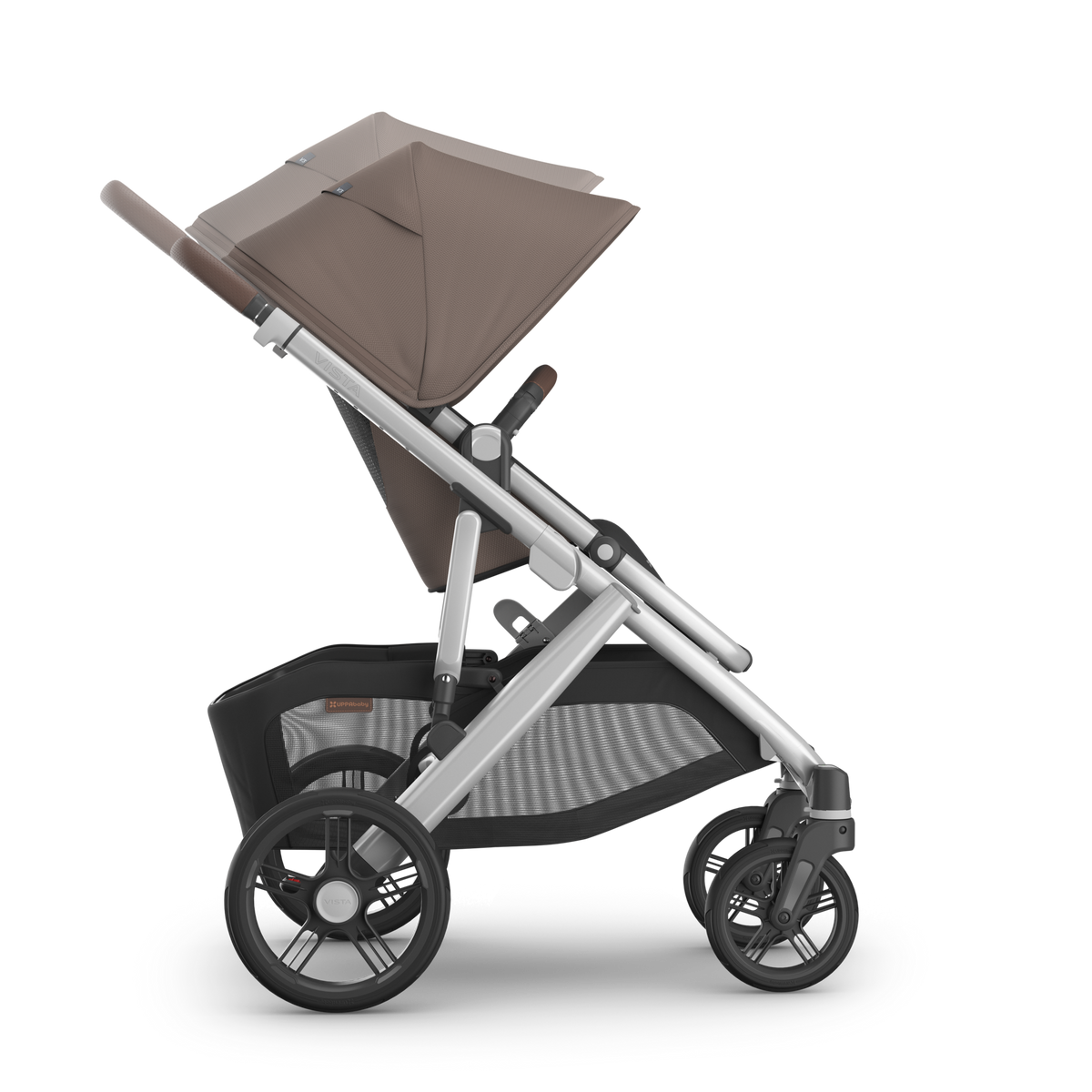 Theo UPPAbaby Vista V3 Stroller - Adjustable Handle and Canopy View