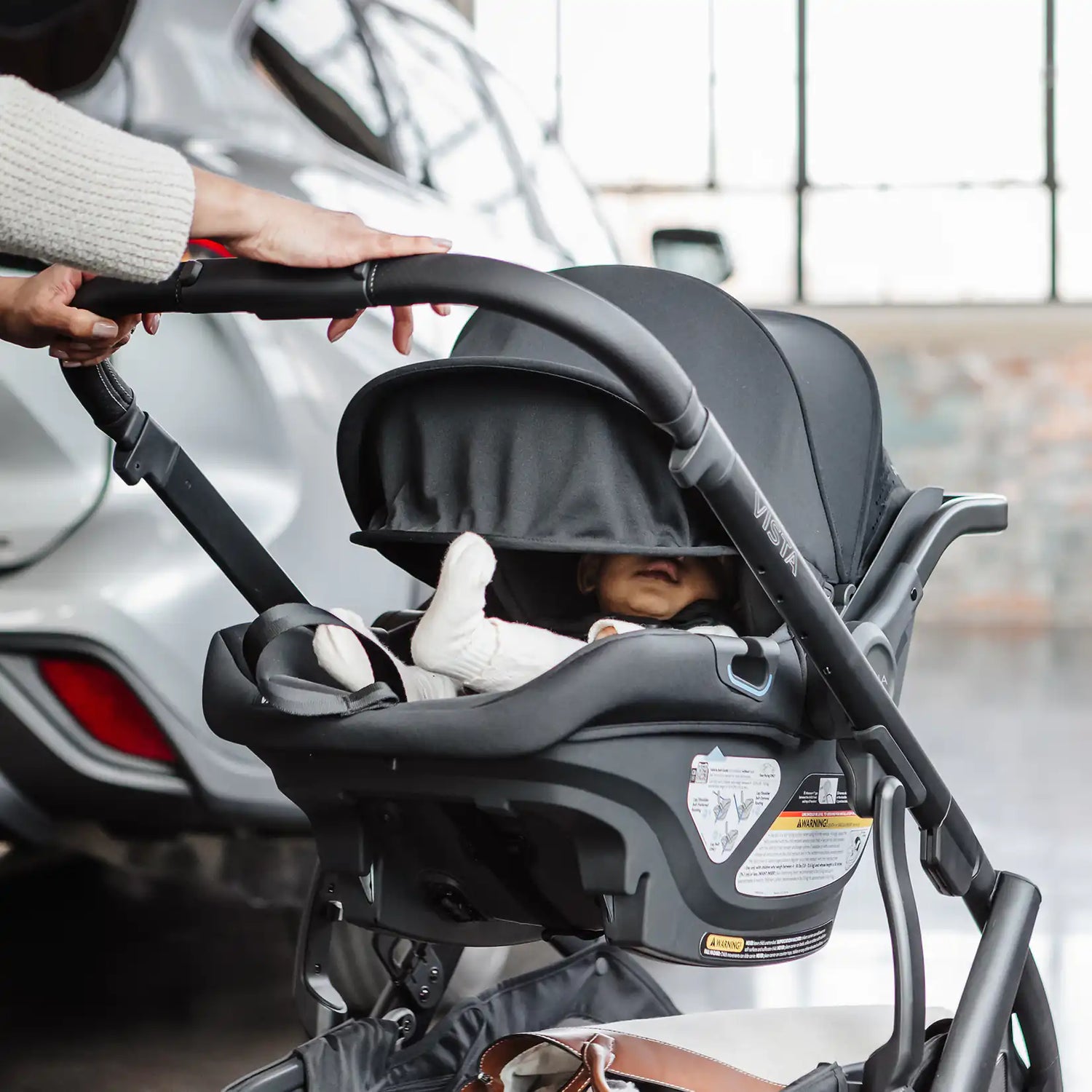 UPPAbaby Vista V3 + Aria V2 Travel System Bundle - Lifestyle