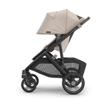 UPPAbaby Vista V3 Stroller - Ada (Sandstone Melange | Carbon Frame | Chestnut Leather) Side View
