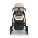 UPPAbaby Vista V3 Stroller - Ada (Sandstone Melange | Carbon Frame | Chestnut Leather) Back View