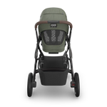 UPPAbaby Vista V3 Stroller - Evelyn (Meadow Green/Graphite Frame/Chestnut Leather) - Back View