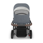 UPPAbaby Vista V3 Stroller - Julian (Dusty Blue Melange/Carbon Frame/Chestnut Leather) - Top View