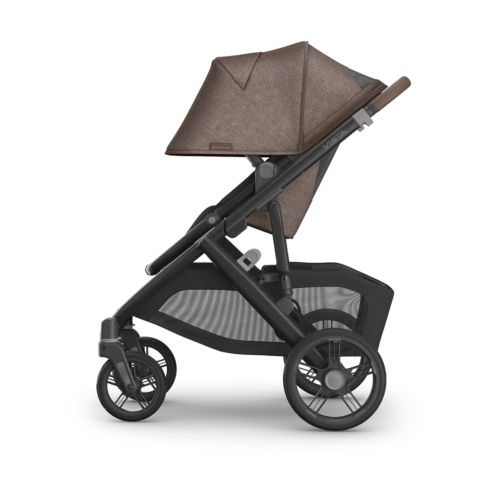 UPPAbaby Vista V3 Stroller - Owen (Mocha Melange/Carbon Frame/Chestnut Leather)