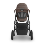 UPPAbaby Vista V3 Stroller - Owen (Mocha Melange/Carbon Frame/Chestnut Leather) - Back View