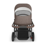 UPPAbaby Vista V3 Stroller - Owen (Mocha Melange/Carbon Frame/Chestnut Leather) - Top View