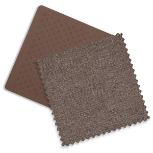 UPPAbaby Vista V3 Stroller - Owen (Mocha Melange/Carbon Frame/Chestnut Leather) - Fabric Swatches