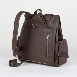 Enya Mond Luna Diaper Bag Backpack - Brunette Back View