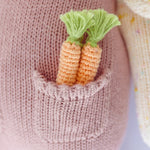 cuddle + kind Hand-Knit Doll - Harper the Bunny Carrot Detail