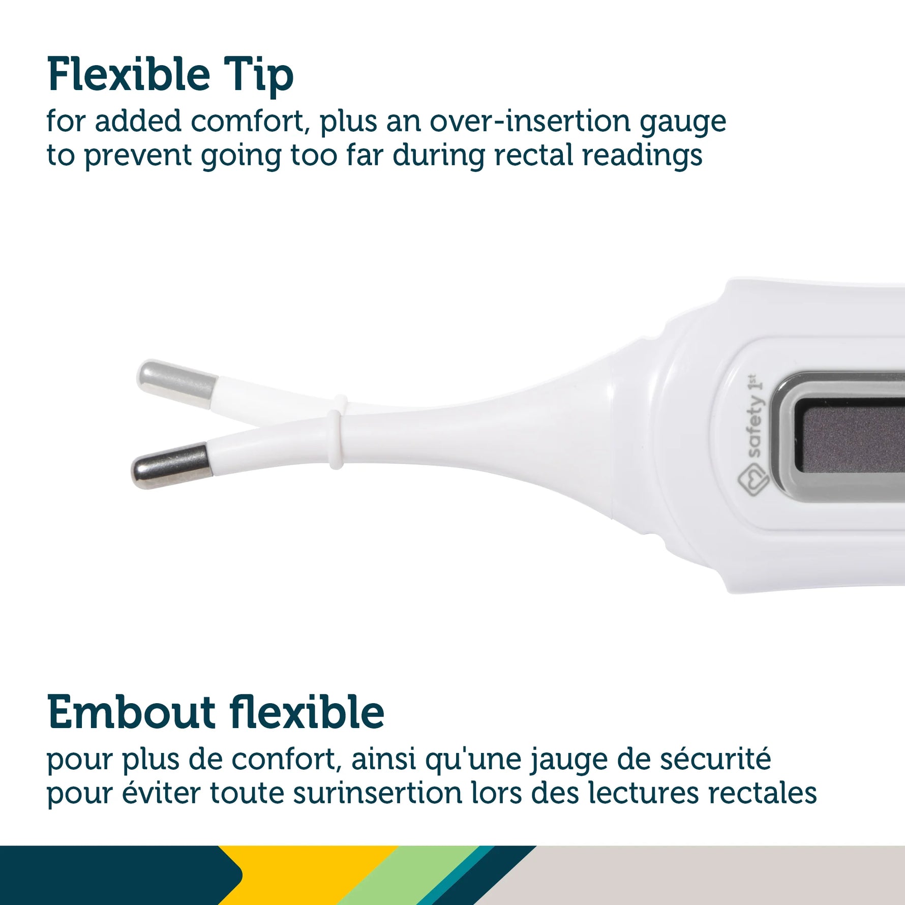 Safety 1st 3 in 1 Nursery Thermometer - Flexible Tip