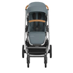 UPPAbaby Cruz V3 Stroller - Callum (Stone Blue/Silver Frame/Sand Leather) - Front View