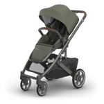 UPPAbaby Cruz V3 Stroller - Evelyn (Meadow Green/Graphite Frame/Chestnut Leather)