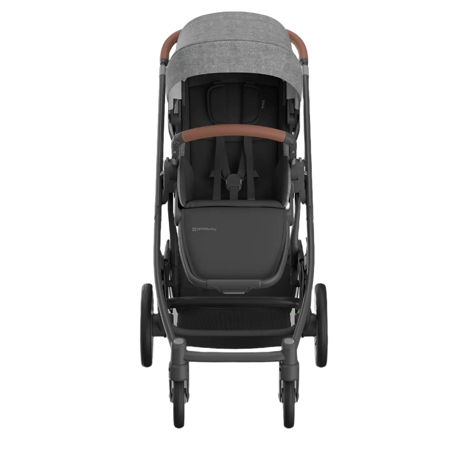 UPPAbaby Cruz V3 Stroller - Greyson (Charcoal Melange/Carbon Frame/Saddle Leather)
