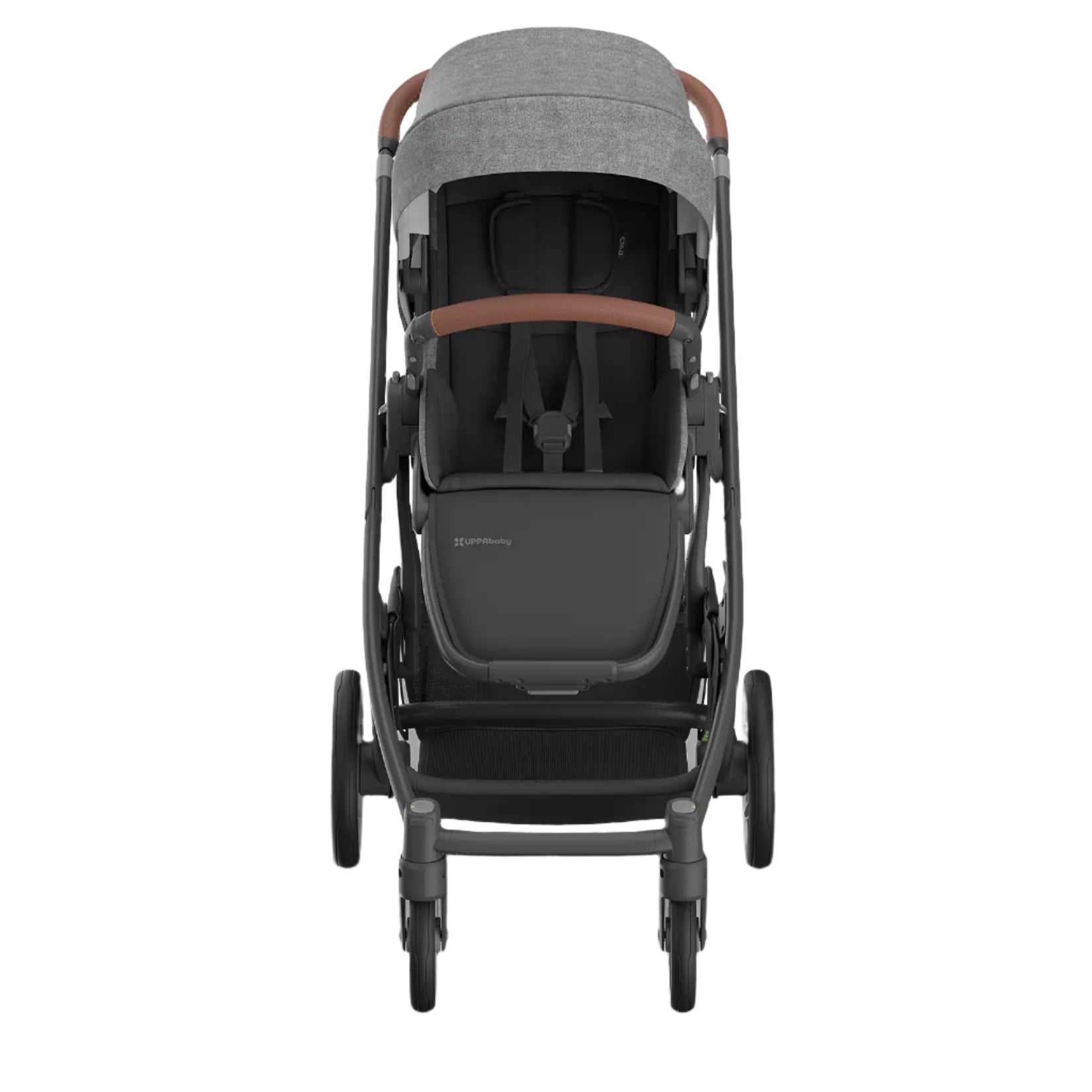 UPPAbaby Cruz V3 Stroller - Greyson (Charcoal Melange/Carbon Frame/Saddle Leather)