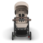 UPPAbaby Cruz V3 Stroller - Ada (Sandstone Melange | Carbon Frame | Chestnut Leather) - Front View
