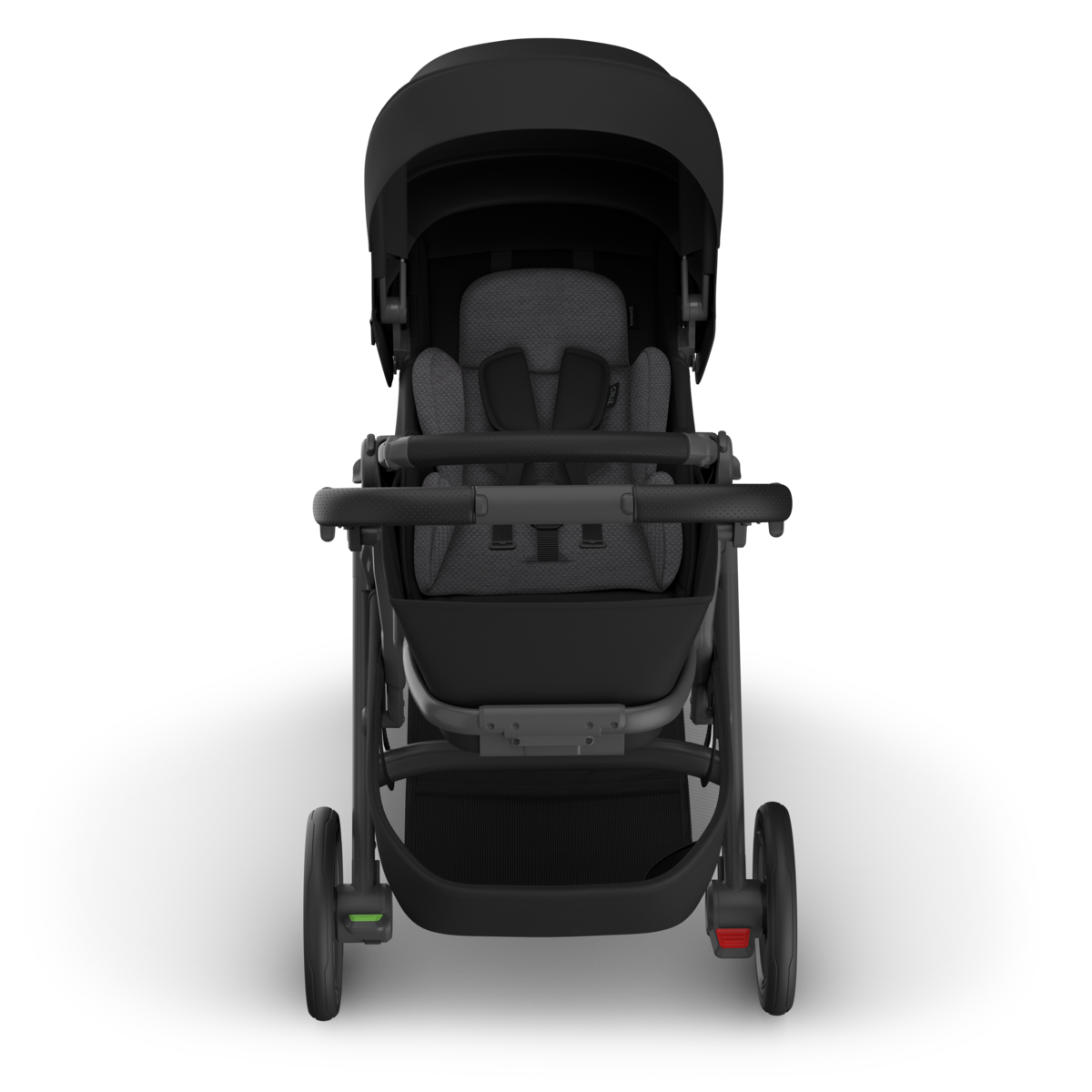 UPPAbaby Cruz V3 Stroller James (Black | Carbon Frame | Black Leather) -  Infant Insert View