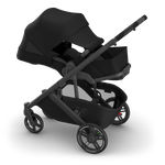 UPPAbaby Cruz V3 Stroller James (Black | Carbon Frame | Black Leather) - Full Sun Coverage Infant Mode