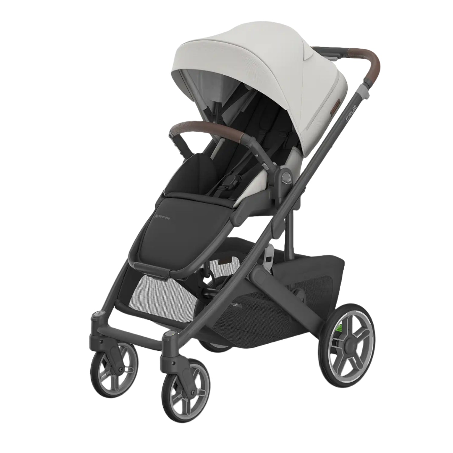 UPPAbaby Cruz V3 Stroller - Savannah (Pearl Gray Jacquard/Silver Frame/Chestnut Leather)