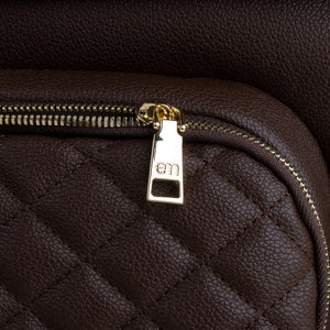 Enya Mond Luna Diaper Bag Backpack - Brunette Hardware Detail