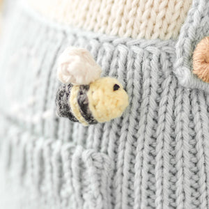 cuddle + kind Hand-Knit Doll - Charlie the Honey Bear Bee Detail