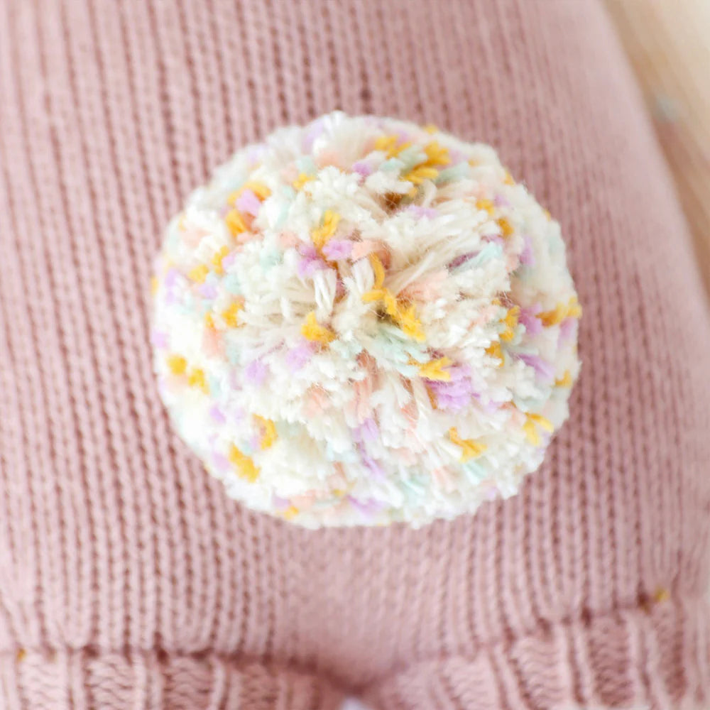 cuddle + kind Hand-Knit Doll - Harper the Bunny Tail Detail