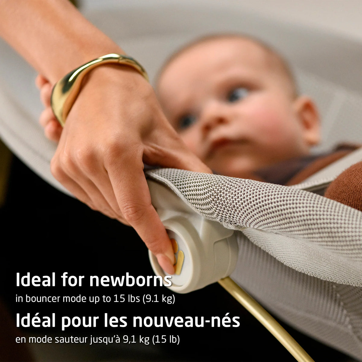 Maxi-Cosi Dove Pro Bouncer Ideal for Newborns in Bouncer Mode up to 15 lbs