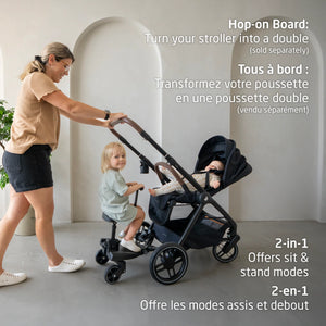 Maxi-Cosi Oxford Stroller & Mico Luxe+ Travel System - Hop On Board accessory available